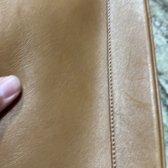 Coach Tan Leather Small Shoulder Bag Purse - Picture 13 of 14